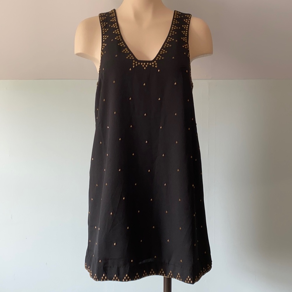 Free People Soho Studded Dress in Black - NWT